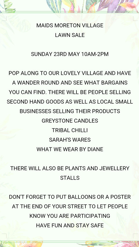 Photo of Lawn Sale Poster